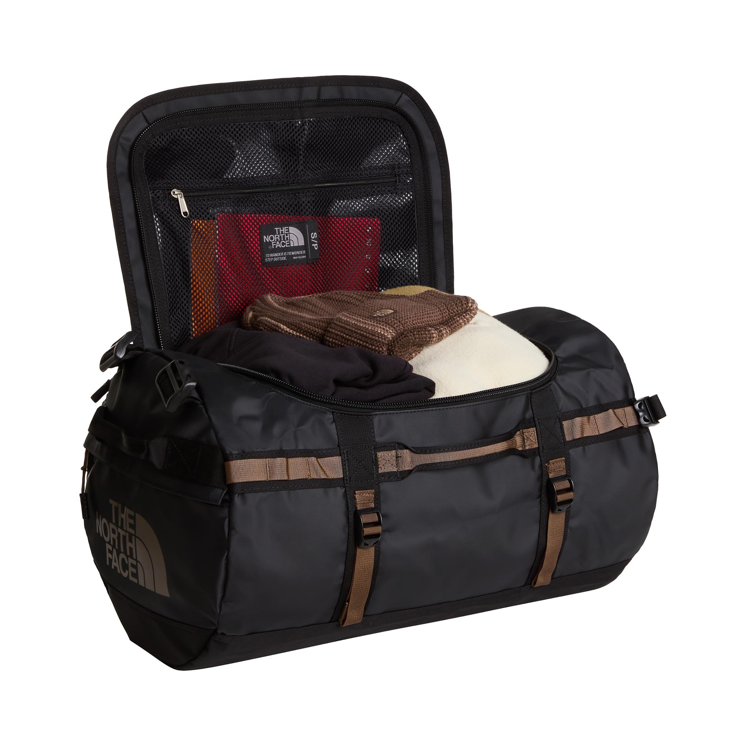 THE NORTH FACE Unisex Base Camp 50L Duffel, TNF Black/Smokey Brown/, S