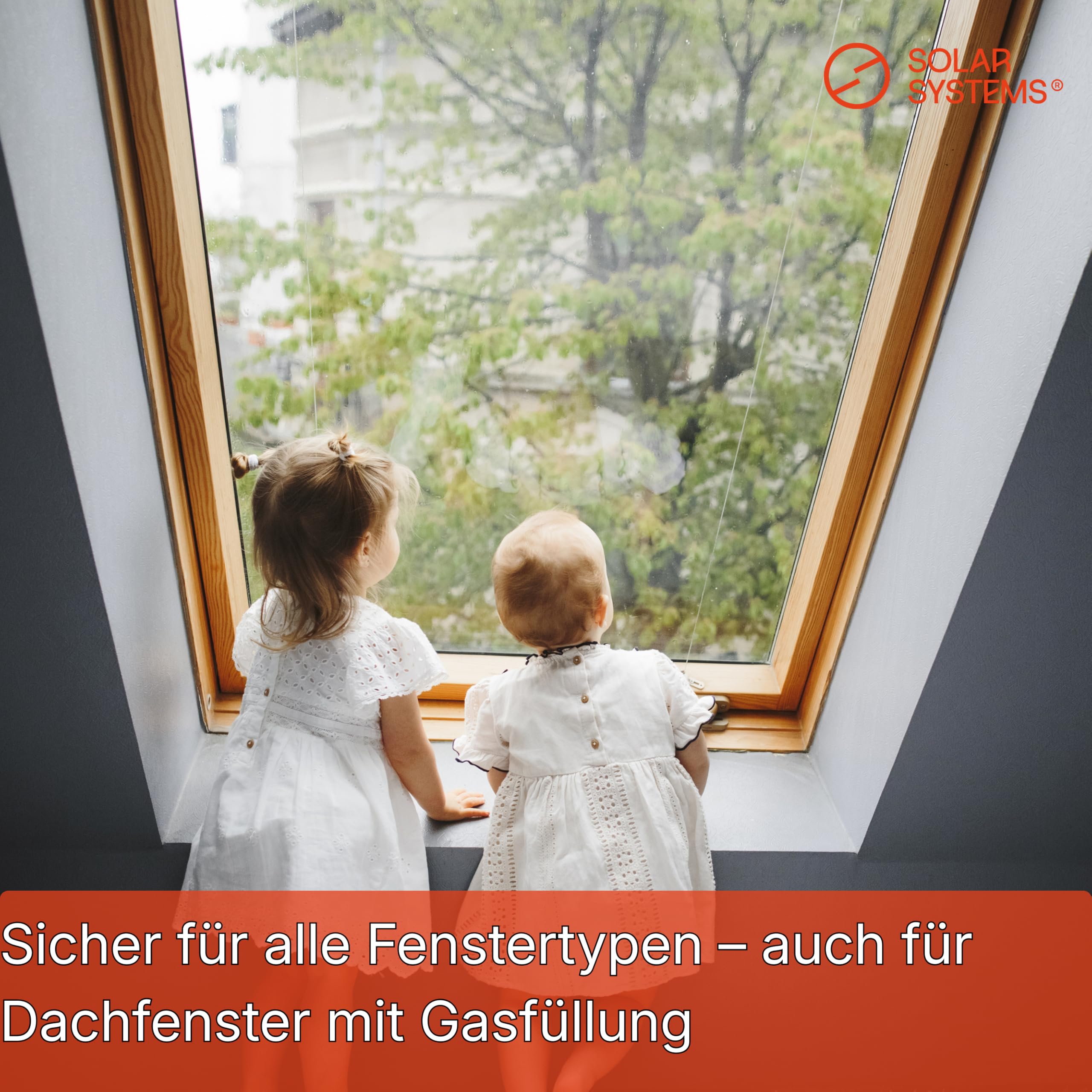 Solar Systems Hitzeschutzfolie Fenster Außen Silber 100 x 300 cm | Spiegelfolie für Außen mit Komplettset. Reduziert Hitze und Blendung. Schützt vor Wärmeverlust.