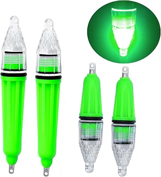 Deep Drop LED Fishing Light Underwater Waterproof Light Night Flashing Fishing Lure Attractants Lamp Tools for Attracting Bait Lures 4.7inch 6.7inch