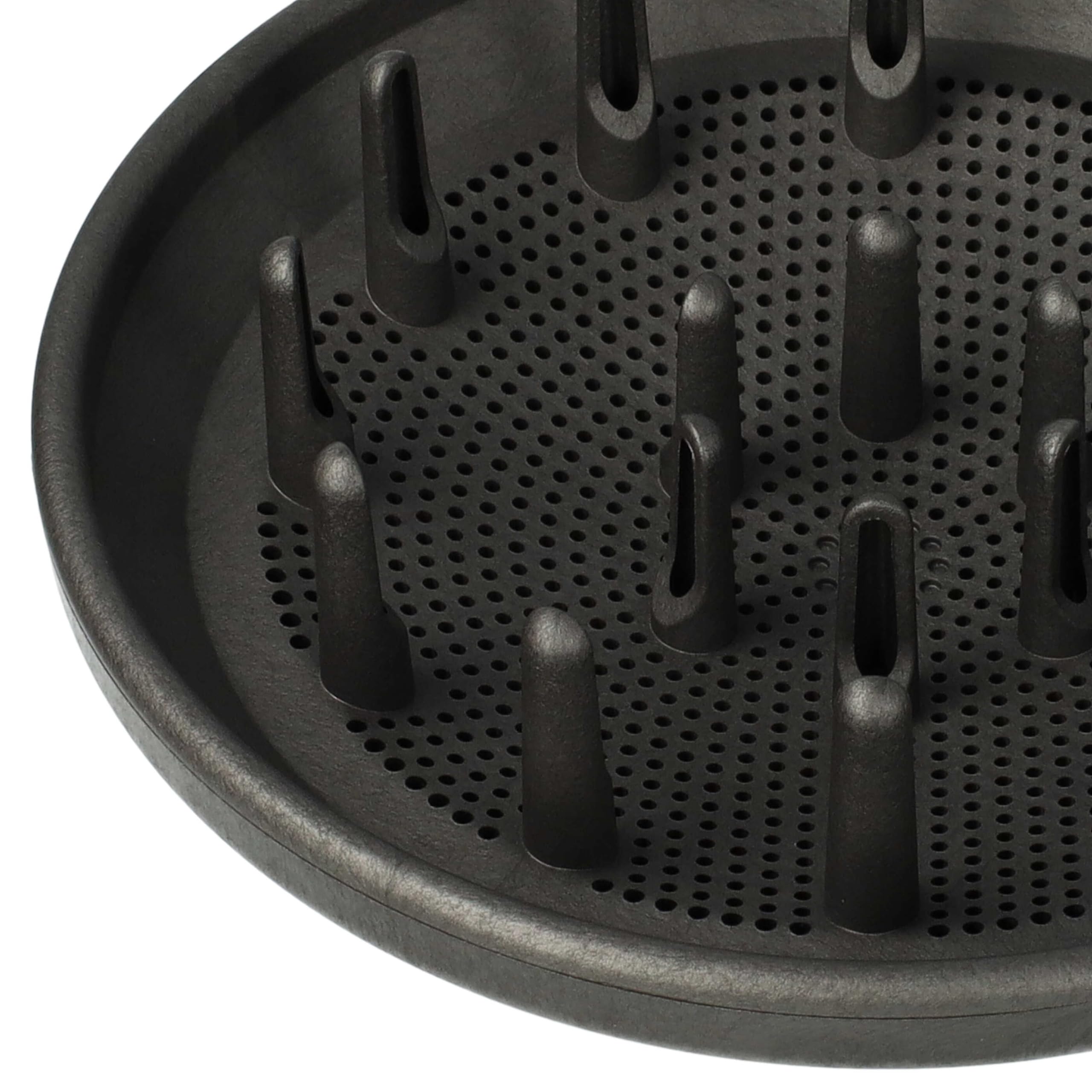 vhbw Diffusor-Düse kompatibel mit Dyson Supersonic HD02, HD03, HD01, HD07 Föhn - 13,6 x 13,6 cm, 109 g Dunkelgrau
