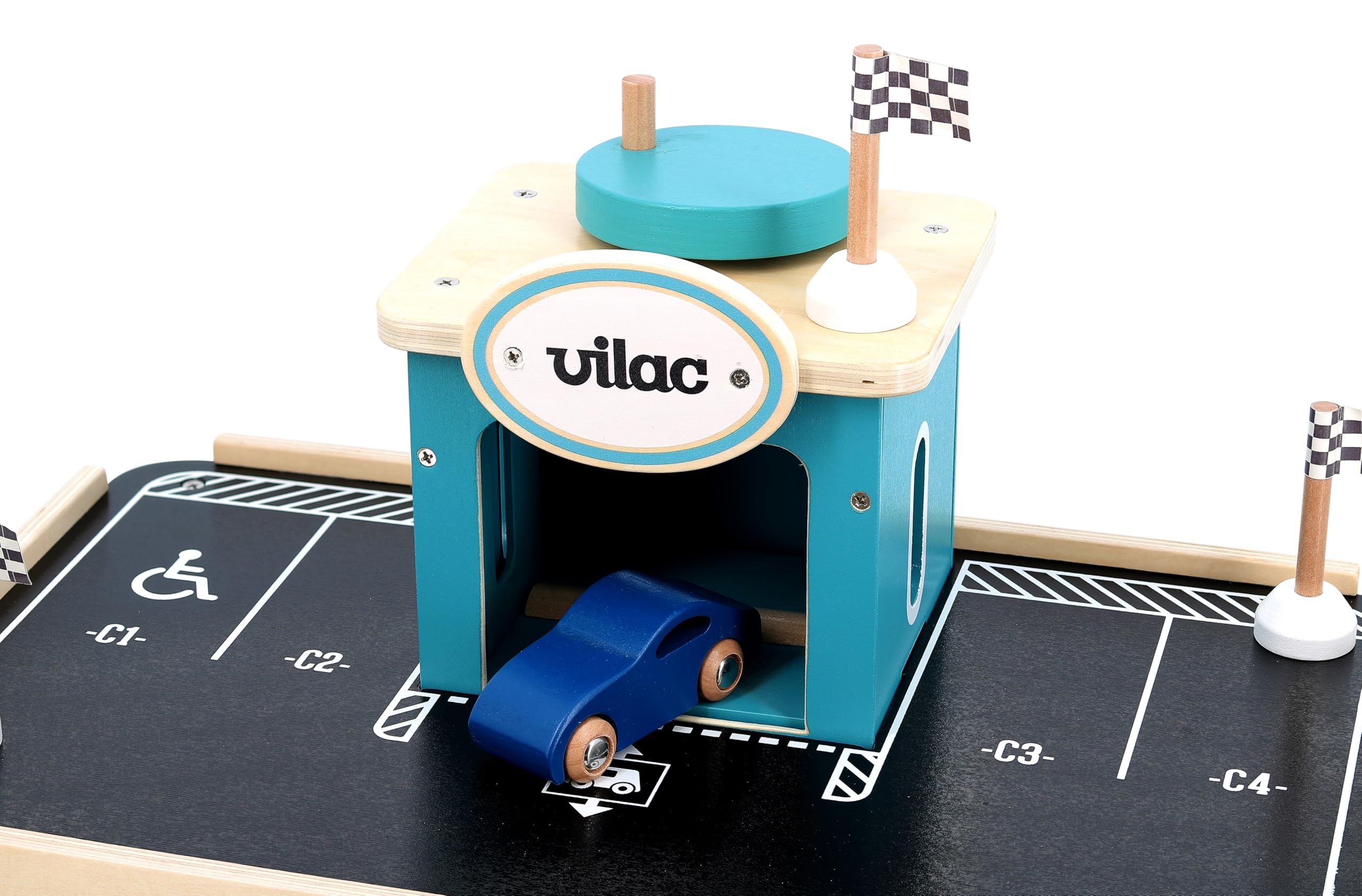 VILAC 2351 - Garaje de Madera y Garaje de Madera para niños (3 años)