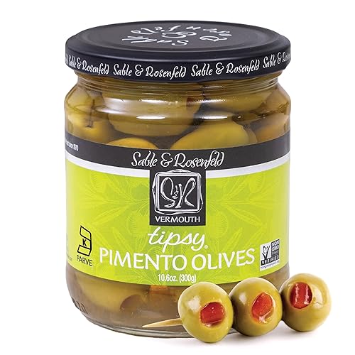 Sable & Rosenfeld Tipsy aceitunas, Vermouth, 10.6onza