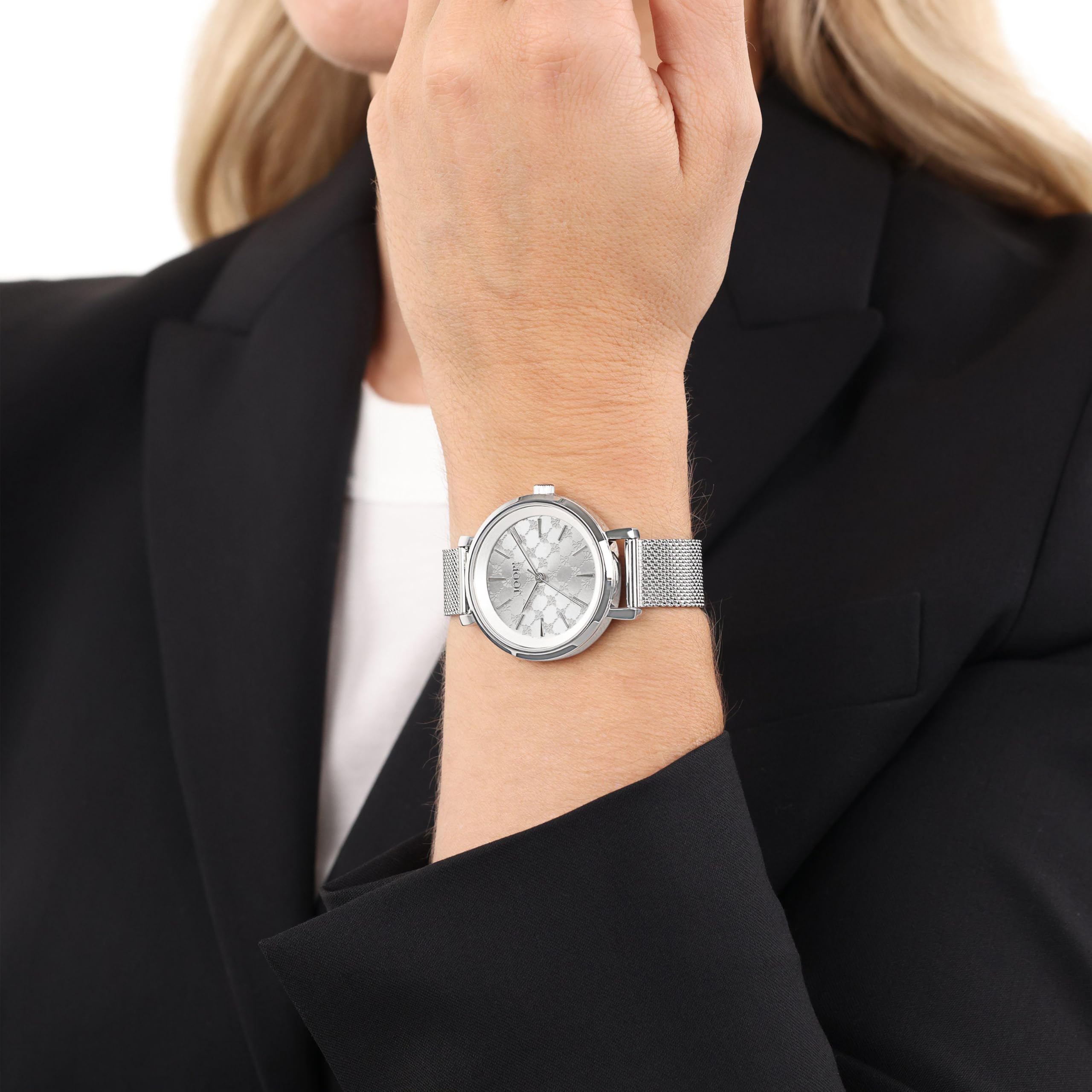 JOOP! Armbanduhr Damen Quarzuhr Analog, mit Edelstahl Armband, Gold, 5 bar Wasserdicht, Kommt in Uhren Geschenk Box