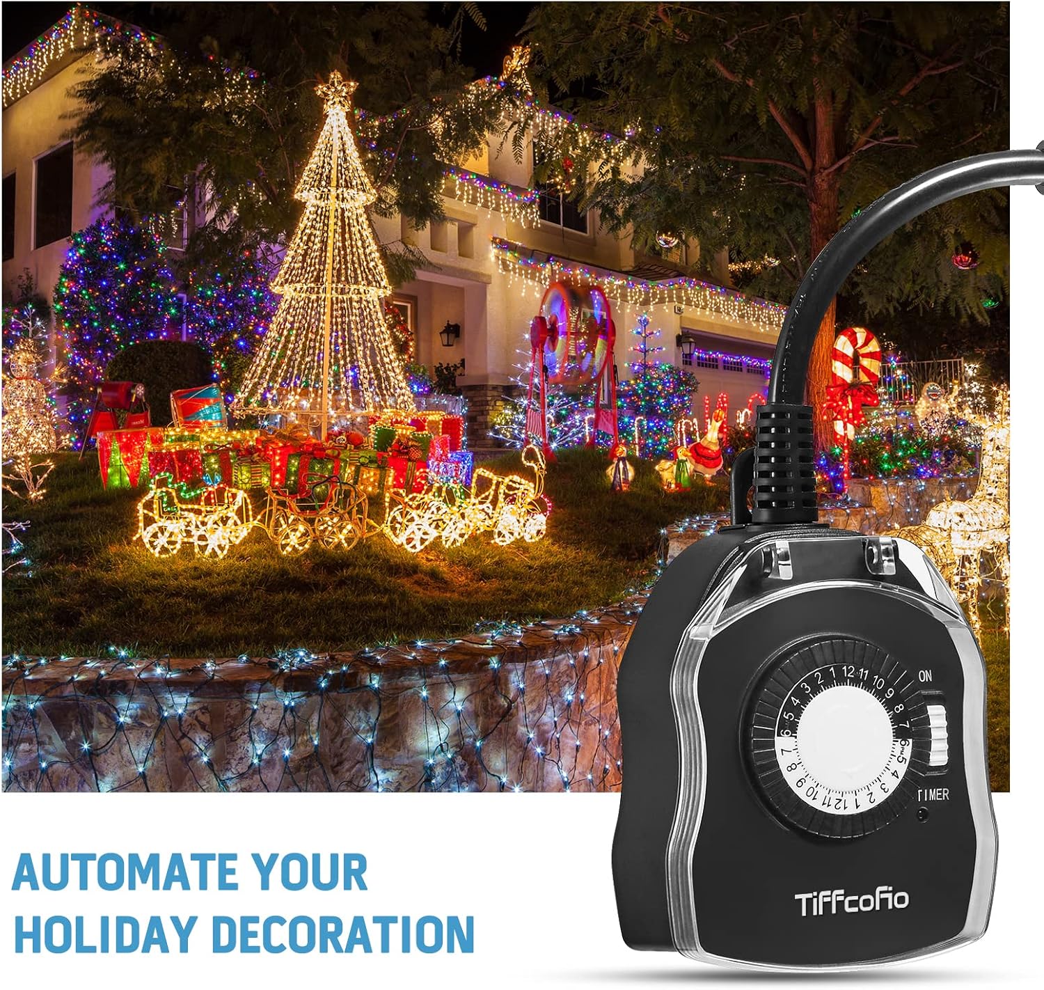 Waterproof timer mounted above ground