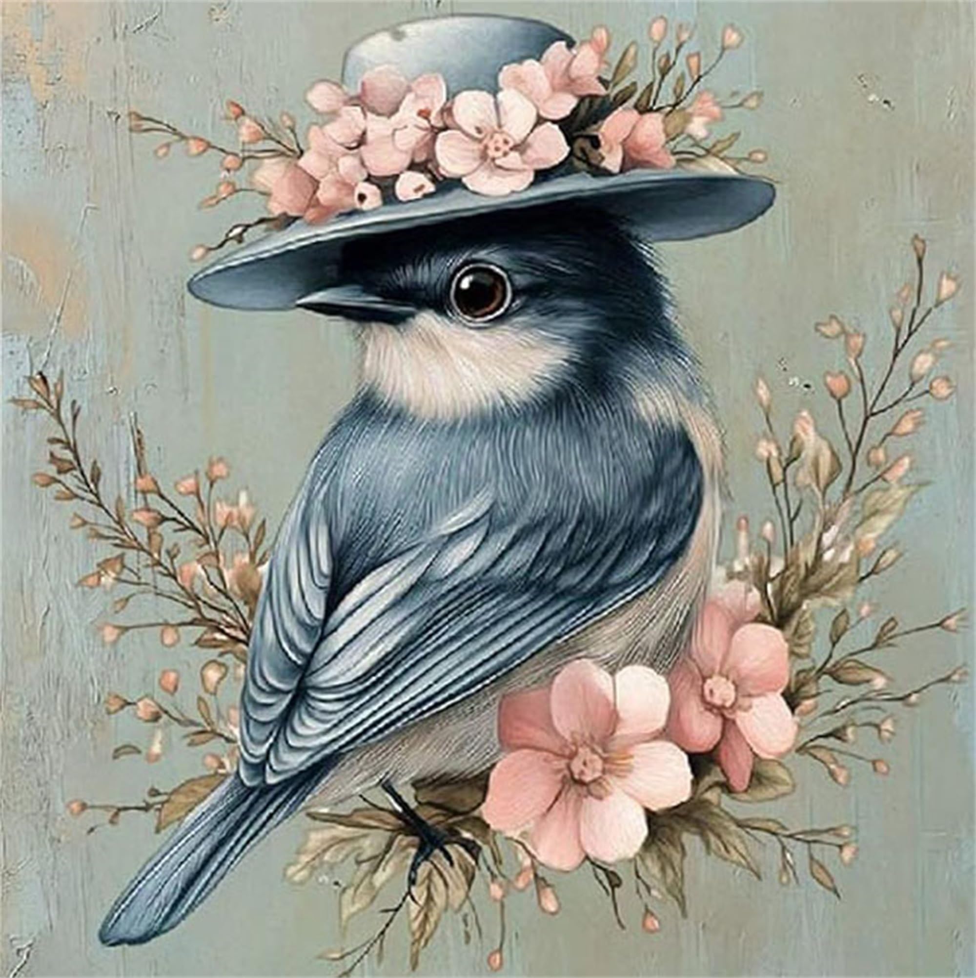 Nznanchu Bird4 Bird Paint By Number For Adult,Animal Diy Painting Kits For Adults,Flowers Color By Numbers,Paint By Number Canvas Crafts Watercolor For Beginners Hoom Decor