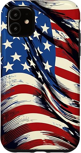 iPhone 11 Cool USA Flag - Estados Unidos de América - Funda de diseño patriótico