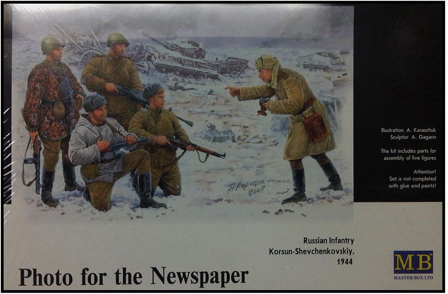 1/35 "Photo In The Newspaper" - Russian Infantry, Korsun-Shevchenkovskiy 1944 - 5 Figures