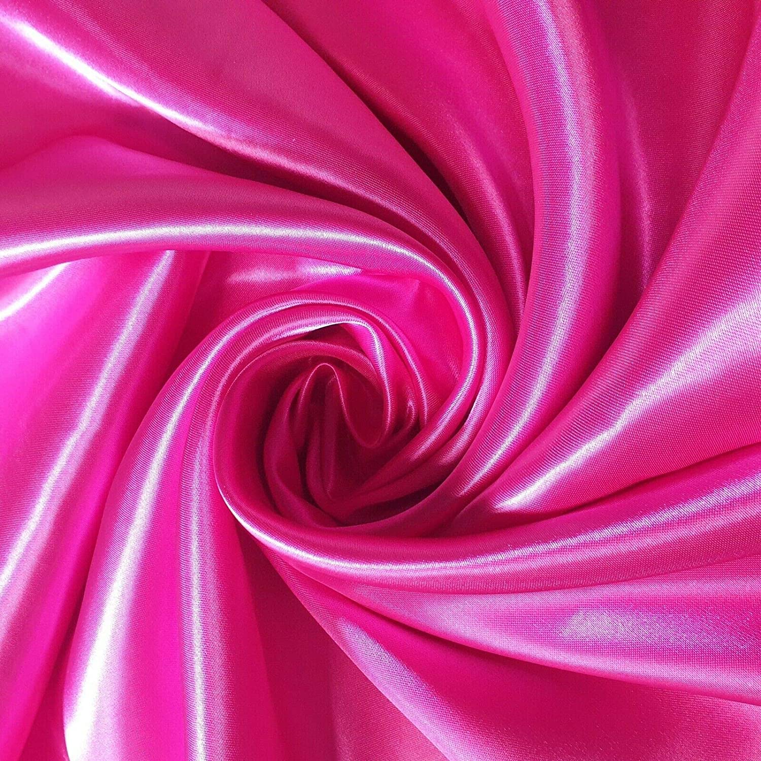 EP 100% Polyester/Poly Silk Silky Satin Fabric, Dressmaking, Wedding, Prom, Dress Craft Fabric Material 58"