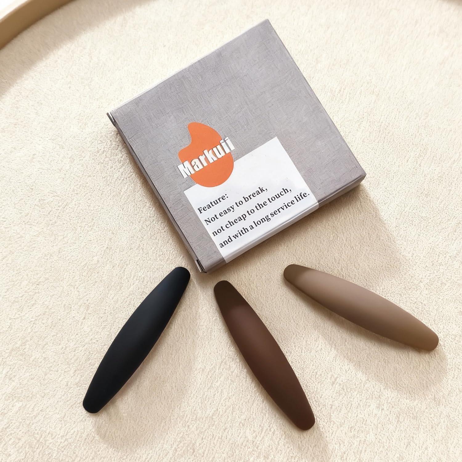 Large Hair Barrette 4 Inch No Slip Not Easy to Break French Matte Hair Clips for Women Thick to Thin Hair, 3 Pack - Image 6