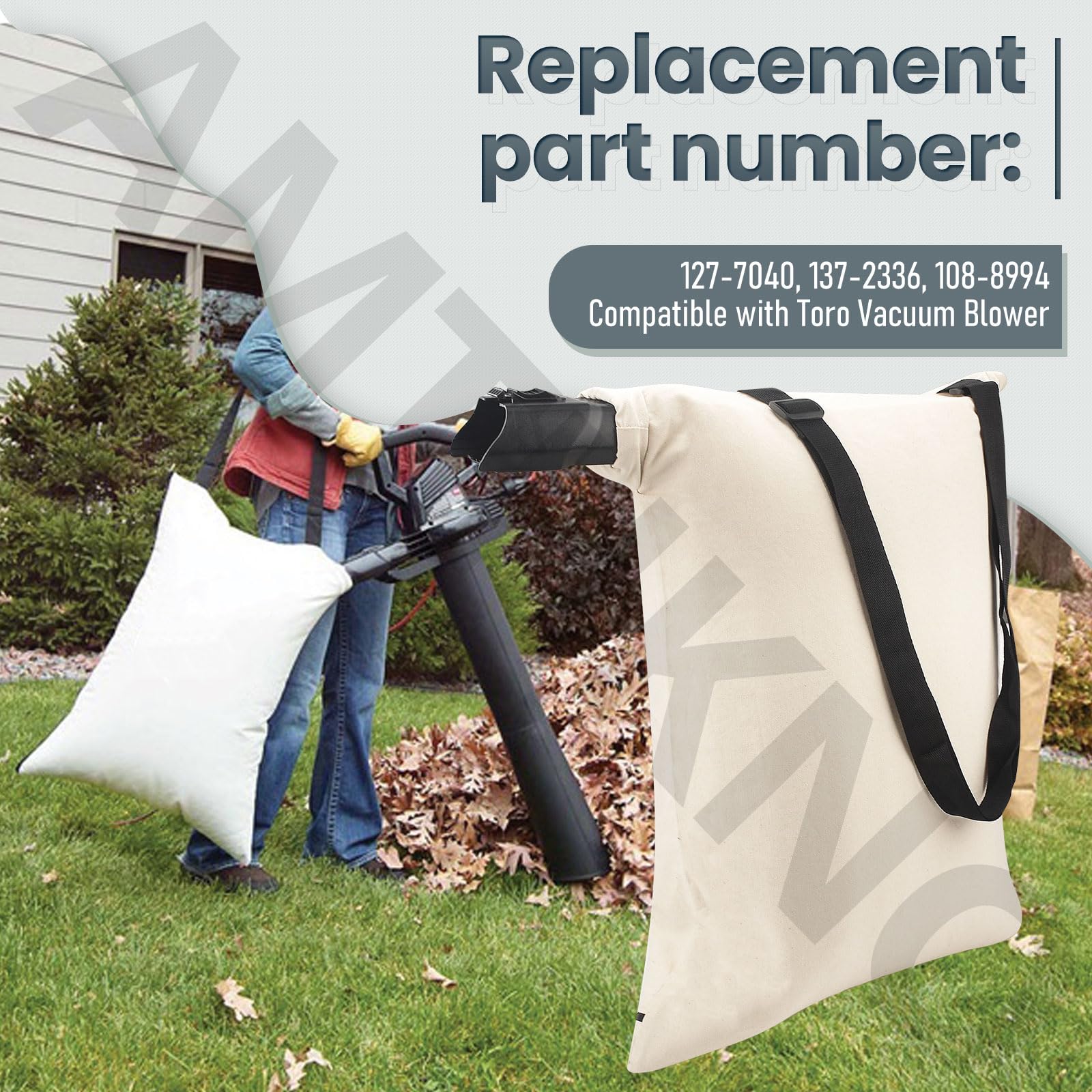 Confezione Da 2 Sacchetti Sottovuoto 127-7040 Compatibili Con Soffiatore A Vuoto Toro, 127-7040, Sacchetti Per Aspirapolvere Per Detriti E Detriti - Foto 6