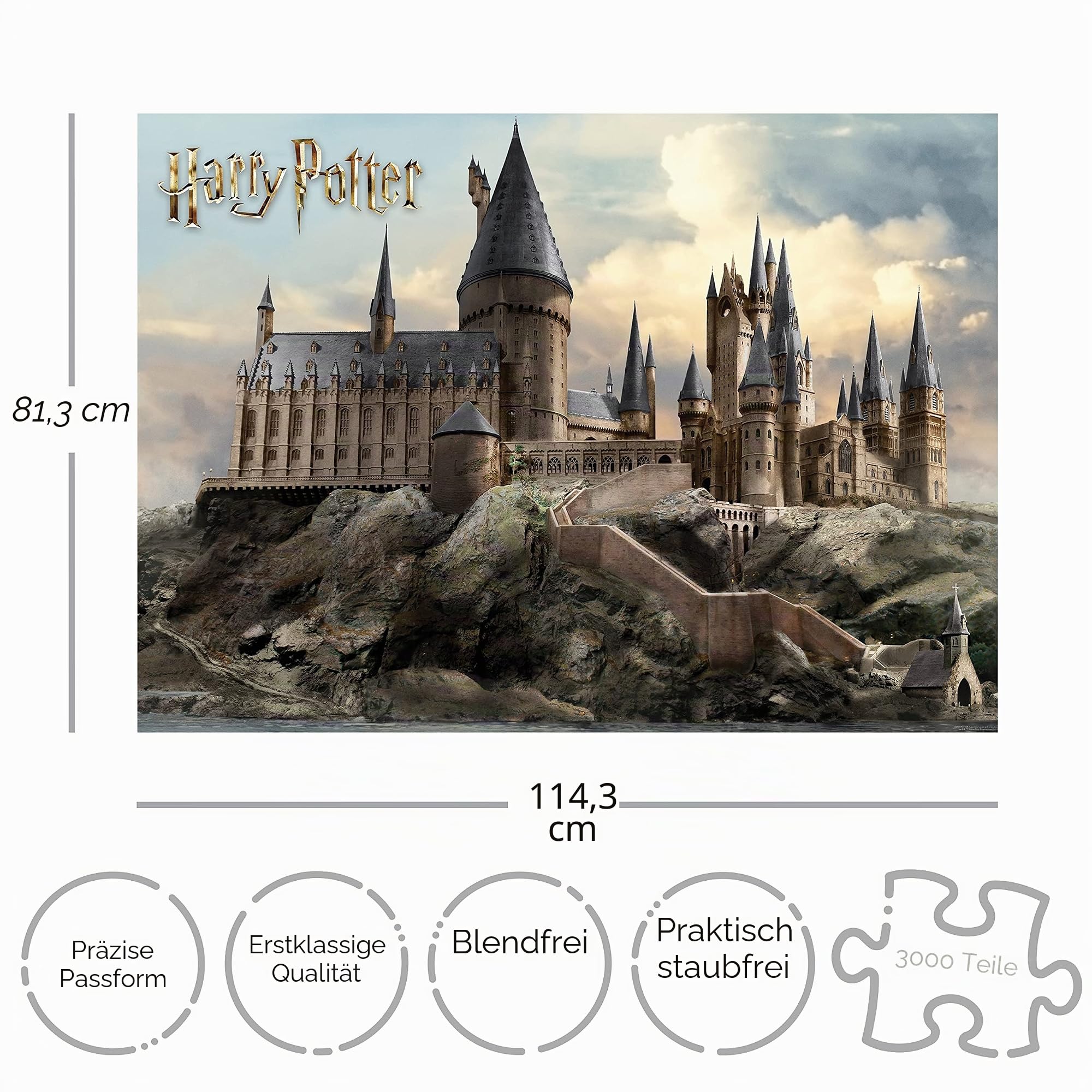 Puzzle RAVENSBURGER Harry Potter Hogwart 17561 (3000 elementów Puzzle RAVENSBURGER Harry Potter Hogwart 17561 (3000 elementów