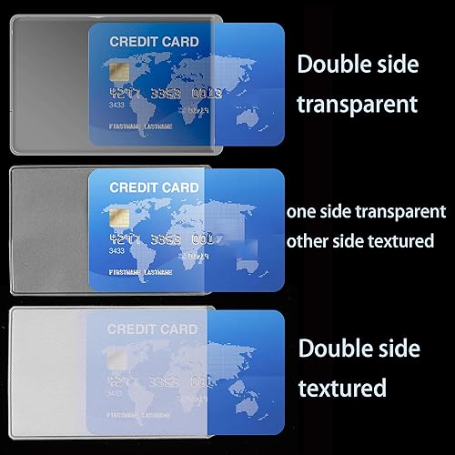 Miniatura 3 de 90 fundas transparentes para tarjetas de crédito, impermeables, protector para tarjetas de Medicare, funda de PVC transparente para tarjetas de