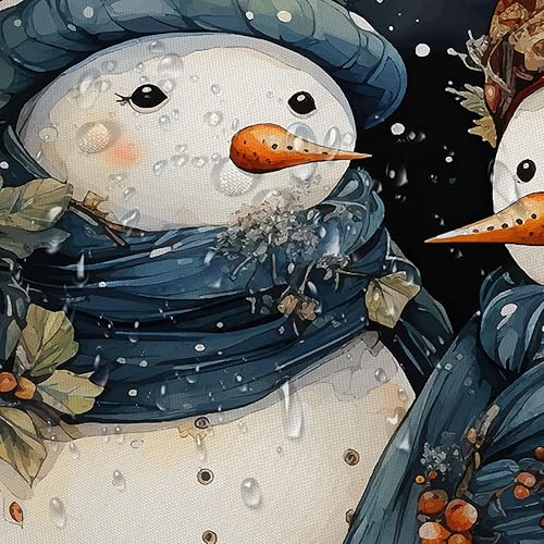 Miniatura 6 de Xiaoput Cortina de ducha con diseño de muñeco de nieve de invierno para baño, muñeco de nieve de Navidad en bosque nevado, impermeable, accesorios