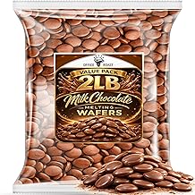 Milk Chocolate Melting Wafers | 2 LB Bulk Value Pack | – Smooth Candy Coating for Dipping, Molding, Cake Pops, Pretzels, Strawberries & Dessert Decorating