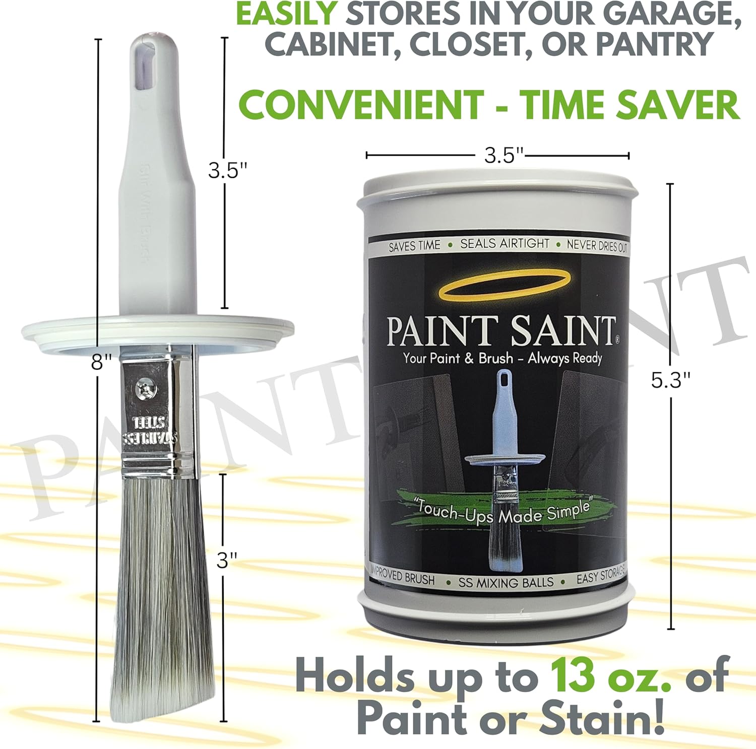 Paint Saint – Airtight Touch Up Paint Container with Built-In Brush | Mess-Free Paint Storage | Quick, Satisfying Touch Ups | Perfect for Homeowners, DIY & Property Managers - Image 8