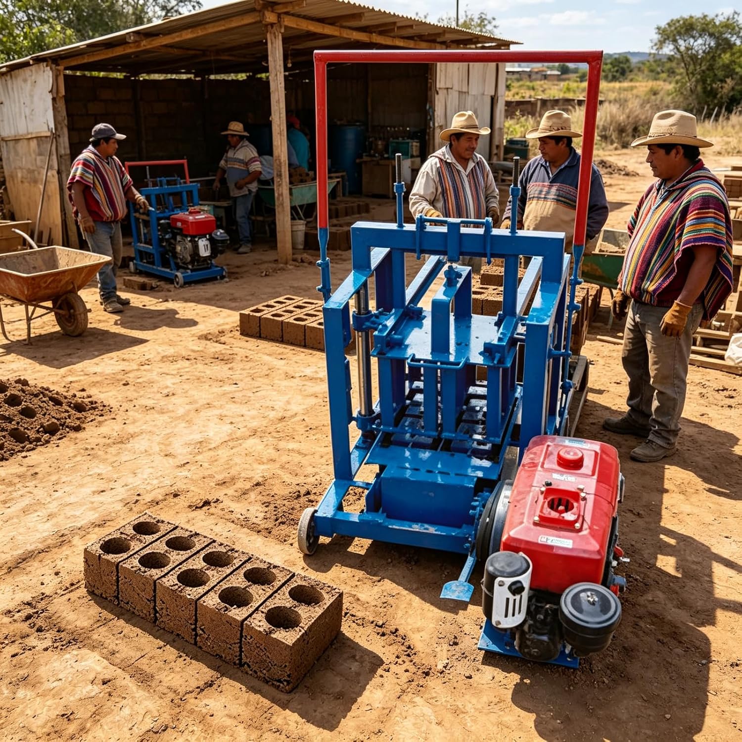 Block Machine Concrete Maker Multi-Shape Brick Making Machine for Construction Building Material Industrial Production
