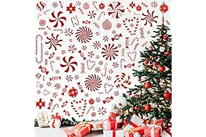 Peppermint Candy Cane Christmas Decals, 109