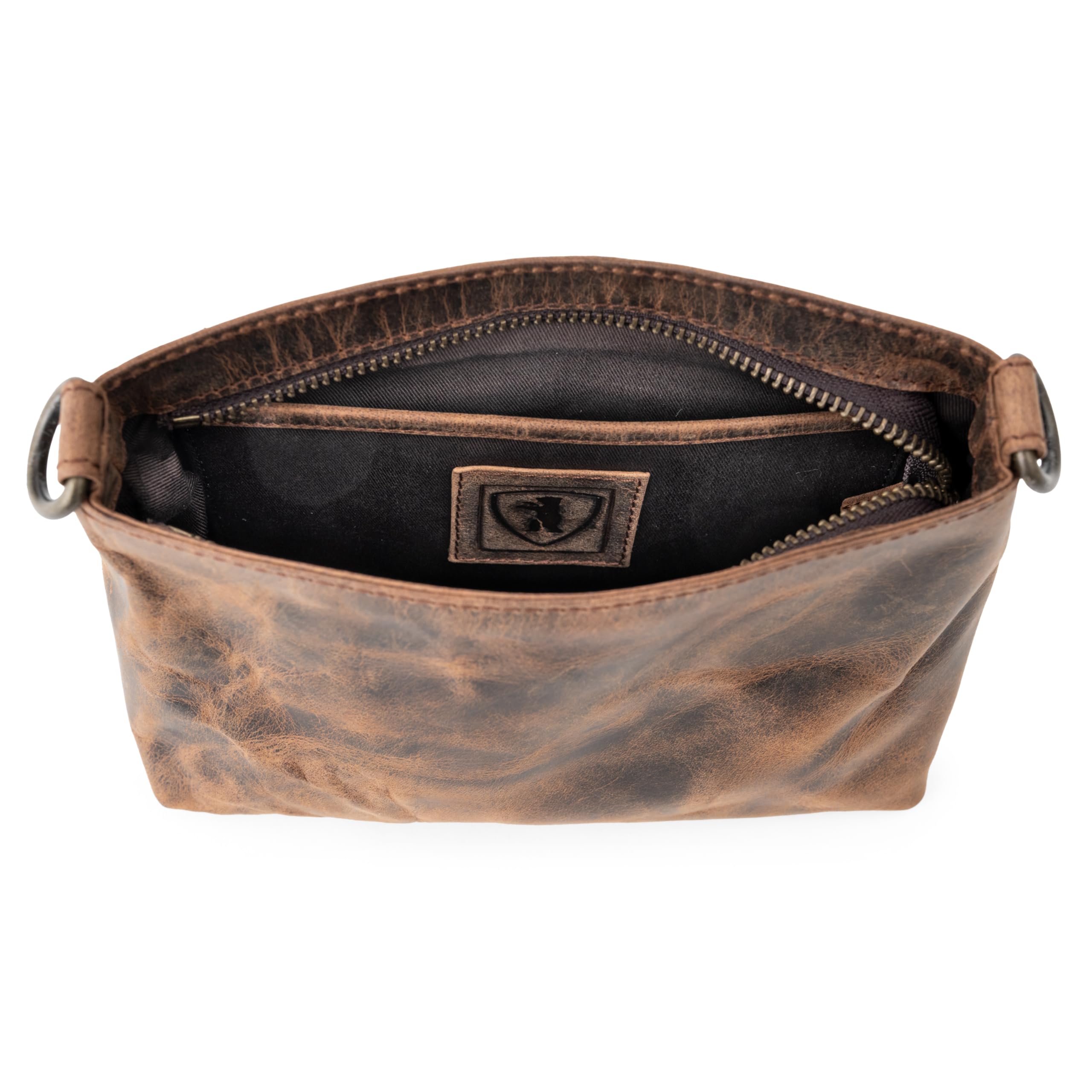 Berliner Bags Vintage Umhängetasche Marbella XS, Kleine Schultertasche Crossbody Bag aus Leder, Handtasche für Damen