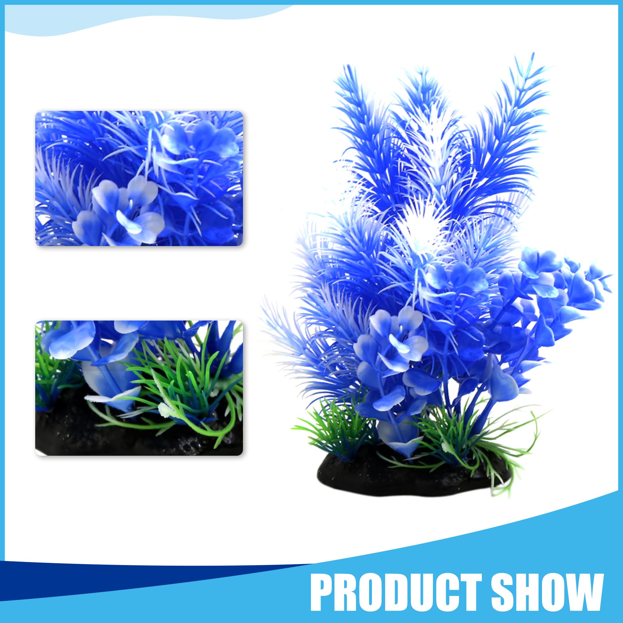 CAPASTEC Plastic Plant Ornament, Aquarium Reptiles Habitat Decor - Image 2