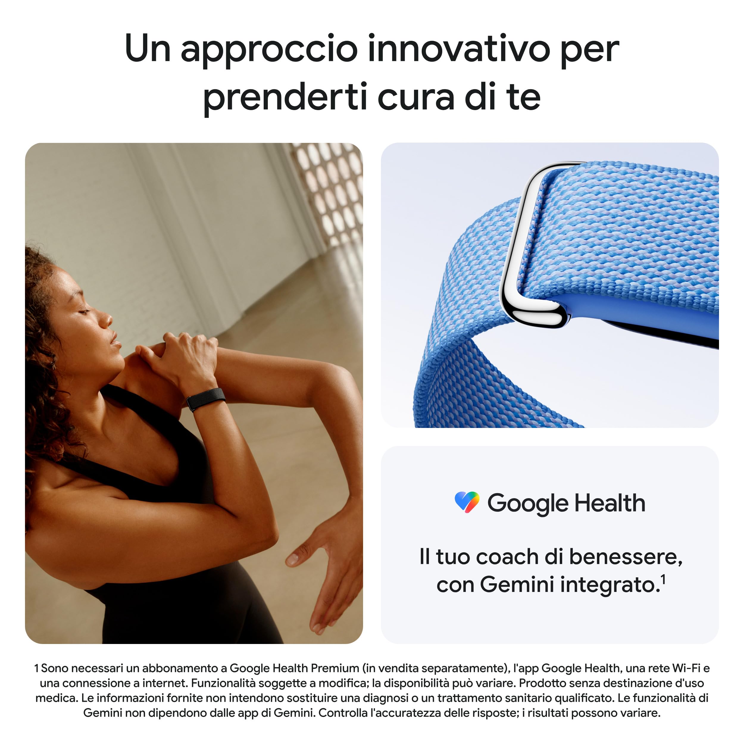 Google Fitbit Air - Activity tracker senza schermo con monitoraggio di fitness, battito cardiaco e sonno - Coaching personalizzato basato sull'AI - Fino a 7 giorni di autonomia - Rosso lampone