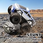 RC Voiture,Amphibious Remote Control Voiture Imperméable Monster Truck,4WD Tous les véhicules hors-route 2.4GHZ,1:18Hobby à échelle Monster Truck Toys,RC Rock Crawler pour les garçons filles Enfants Âge 6 7 8 9 10+(Bleu)