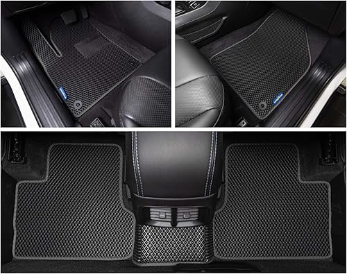 Miniatura 3 de Goodyear Alfombrillas de coche para todo tipo de clima, ajuste personalizado para Jeep Cherokee 2019-2023, juego de 5 piezas, forros de piso de