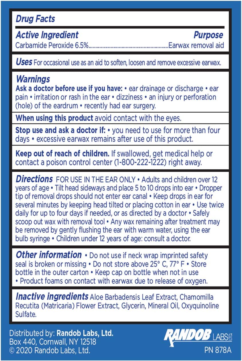 Buy ERO Earwax Removal Kit for Complete Ear Care, with Carbamide