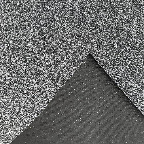 Miniatura 3 de Texco Inc Sólido tejido de lúrex elástico en 4 direcciones de poliéster y elastano de peso medio para proyectos de bricolaje para el hogar,