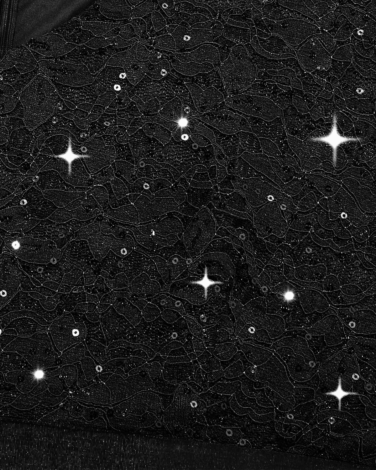 Pinup Fashion Plus Size Formal Dress - Evening Wedding Guest Cocktail Sequin Chiffon Long Dresses with Slit - Image 4