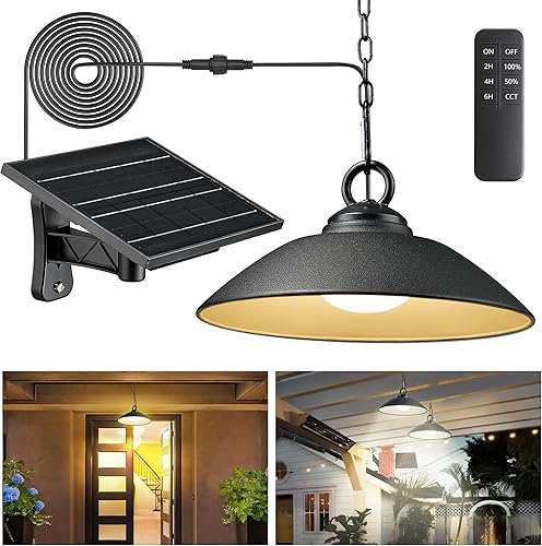 Miniatura 2 de Luces solares del poste de la cerca, luces colgantes solares, SL0508BLK-1BLK