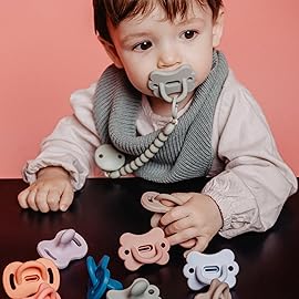 Color Essence SX PRO Silicone Baby Pacifier 1Pk, Made with 100% Soft Silicone, Baby Essentials Perfect for Breastfeeding Babies, Designed in Spain, 6-18 Mths, Lavender