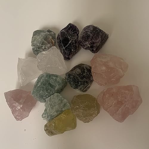 Mezcla de piedras en bruto de cuarzo natural a granel, piedra curativa de meditación Reiki, cristales de tarot de astrología, cristales de tarot,