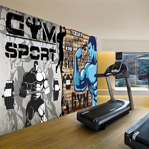 Vista 44 de Murales de pared de tamaño personalizado, gimnasio de culturismo Gorilla Fitness, murales de pared autoadhesivos extraíbles para despegar y pegar