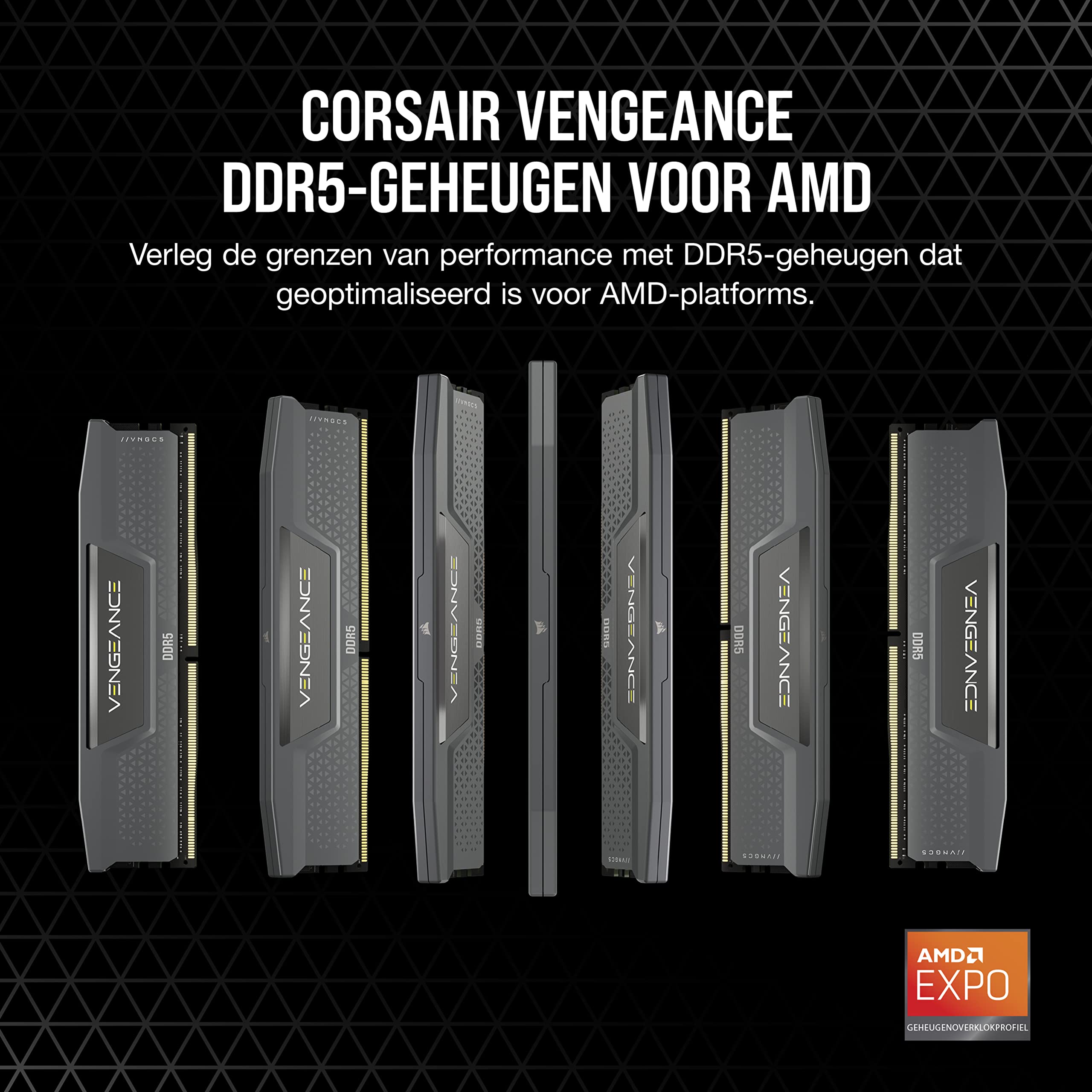 Corsair VENGEANCE DDR5 64GB (2x32GB) Tot 5600MHz C40 AMD