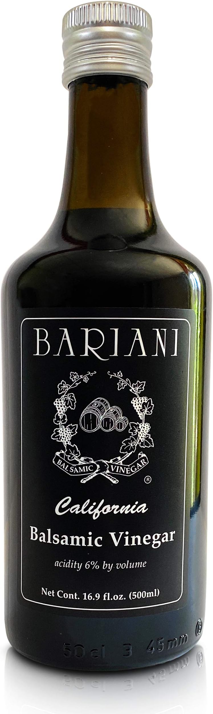 Bariani Organic Balsamic Vinegar of California 16.9 fl.oz - Natural and Semi-Sweet
