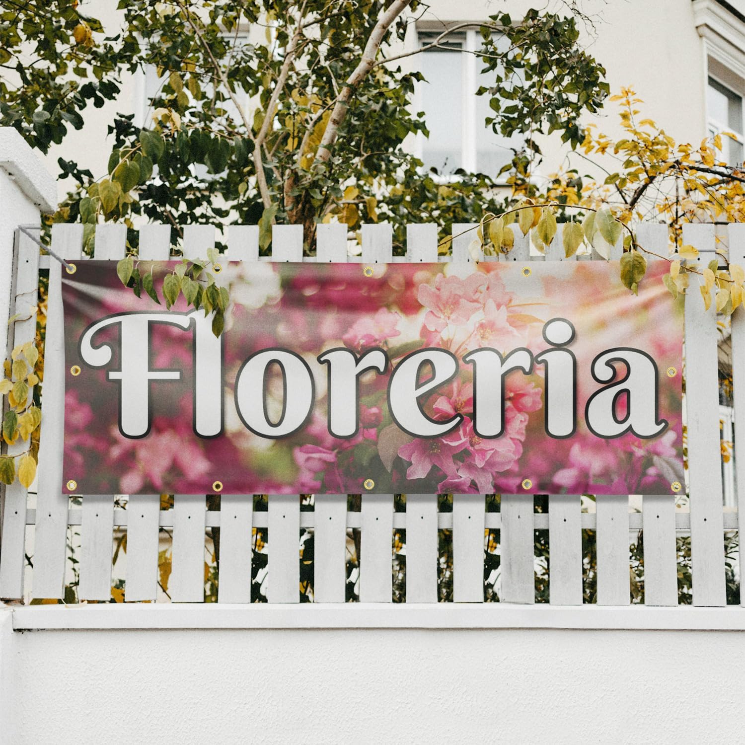 Floreria Banner Sign 48 Inch x 96 Inch | 13 oz Vinyl with Metal Grommets | Heavy-Duty Single-Sided Outdoor Durable Printed High-Quality Weatherproof | Made in the USA