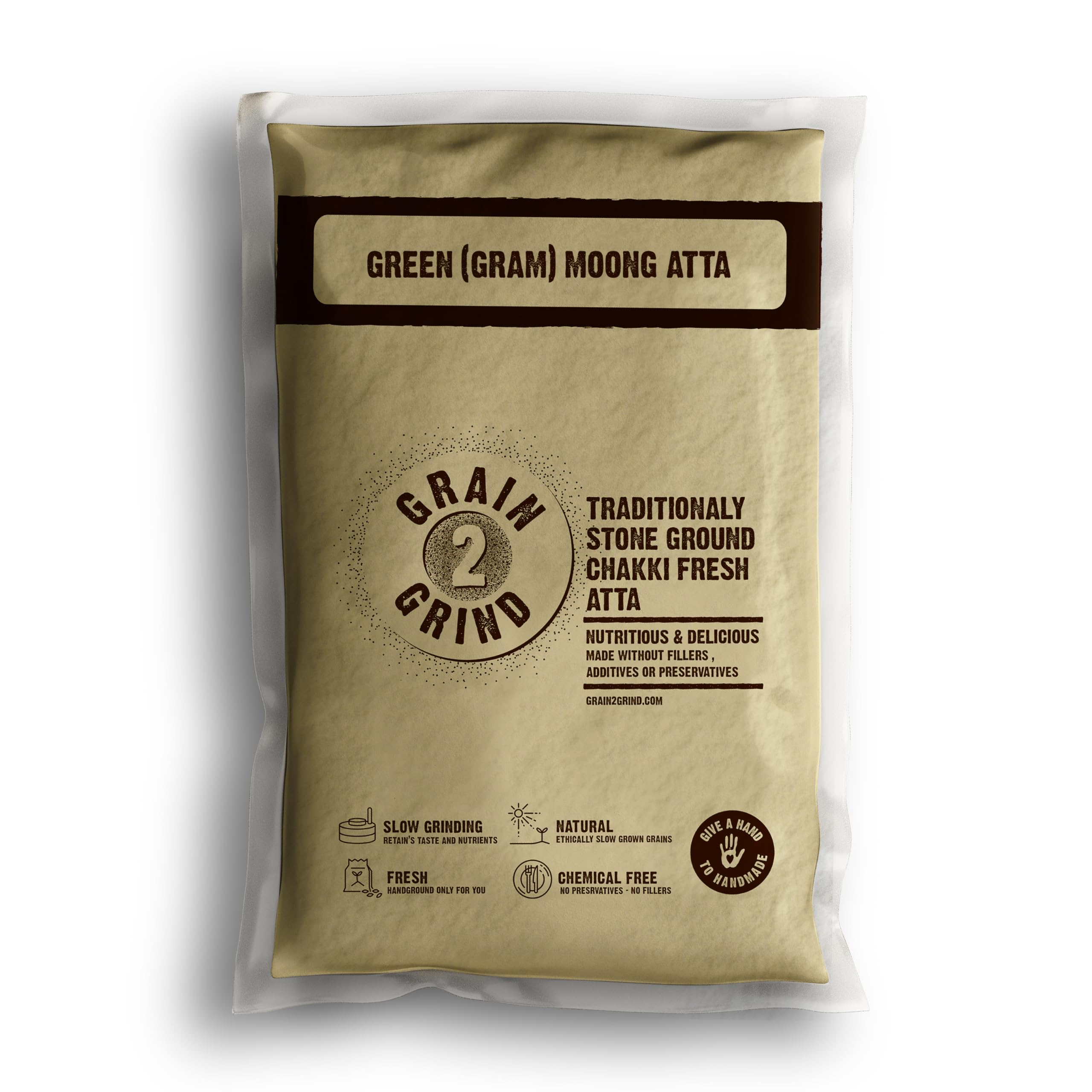 GRAIN2GRIND Green Gram Flour - High Protein, Moong Atta for Healthy Cooking | Ideal for Rotis, Parathas, and Nutrient-Packed Indian Recipes (250) (B0CT61N7MQ) Amazon Price History, Amazon Price Tracker