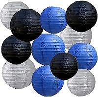 Vista 10 de BEISHIDA 12 Linternas de Papel Naranjas de Otoño Decorativas Amarillas Naranjas Marrones Colgantes Redondas Linternas de Papel Lámpara para Acción