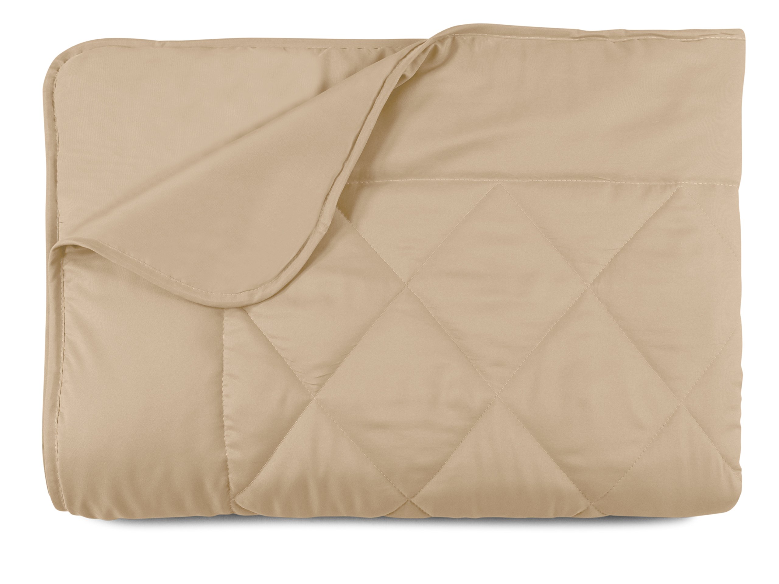 npluseins Couverture ete 135 x 200 cm - Couette 135x200 Fine et légère pour l'été - Microfibre - Oeko-Tex 100 - Lavable à 60 degrés - 732.932, Moka