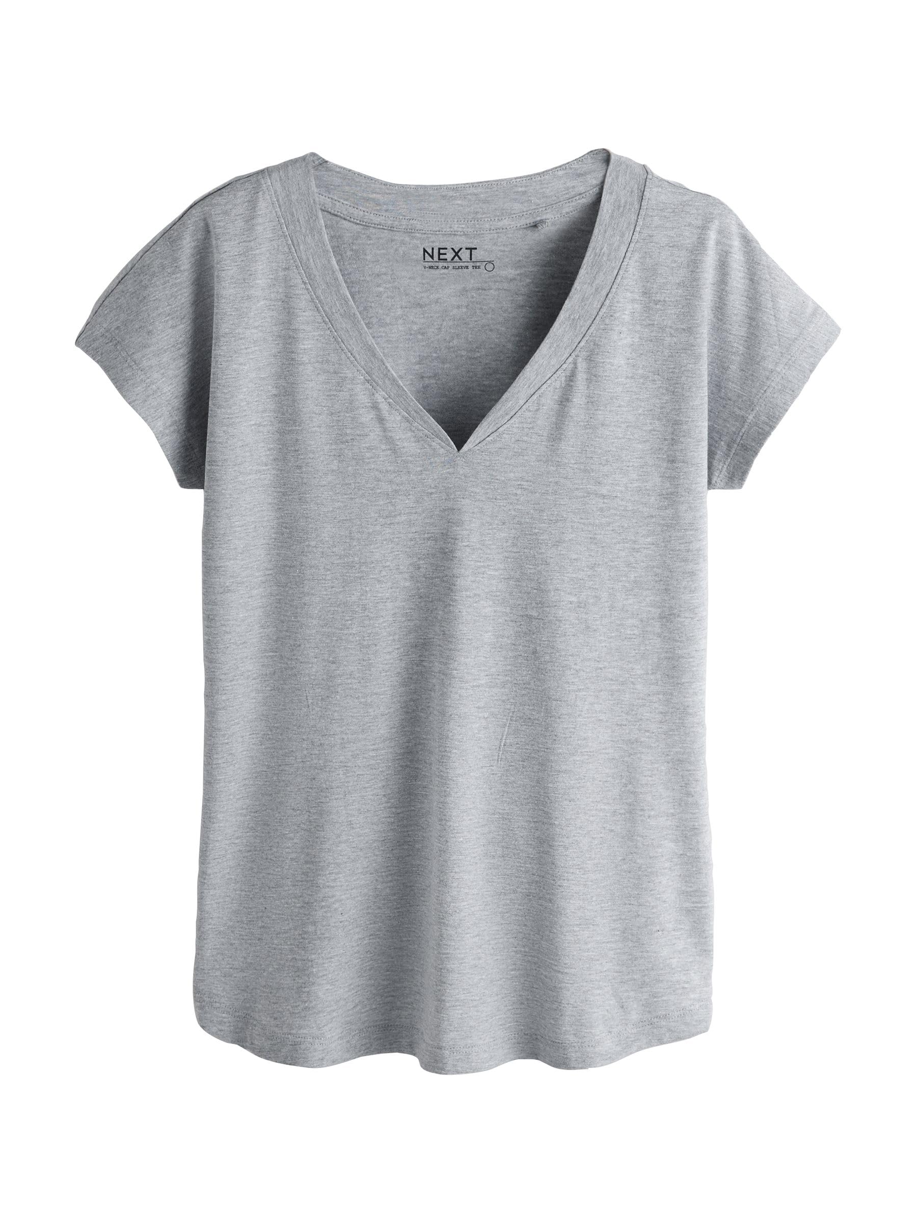 NEXT Damen 7er-Pack T-Shirts mit überschnittenen Schultern