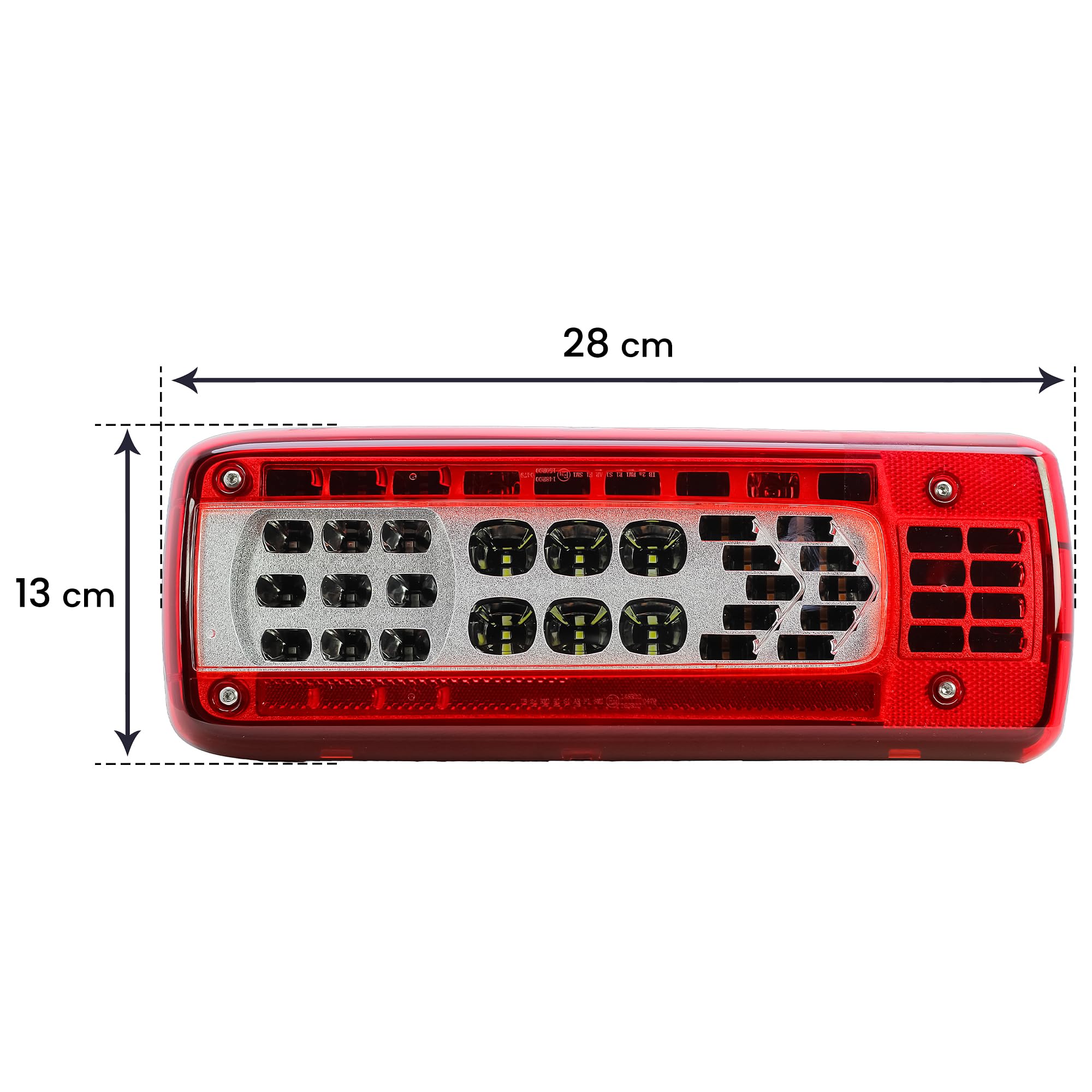 LONGLING Fanale posteriore destro a LED, 24 V, luce posteriore corta, per camion VOLVO FH FM FL FE Renault Camion Modelli T K D C