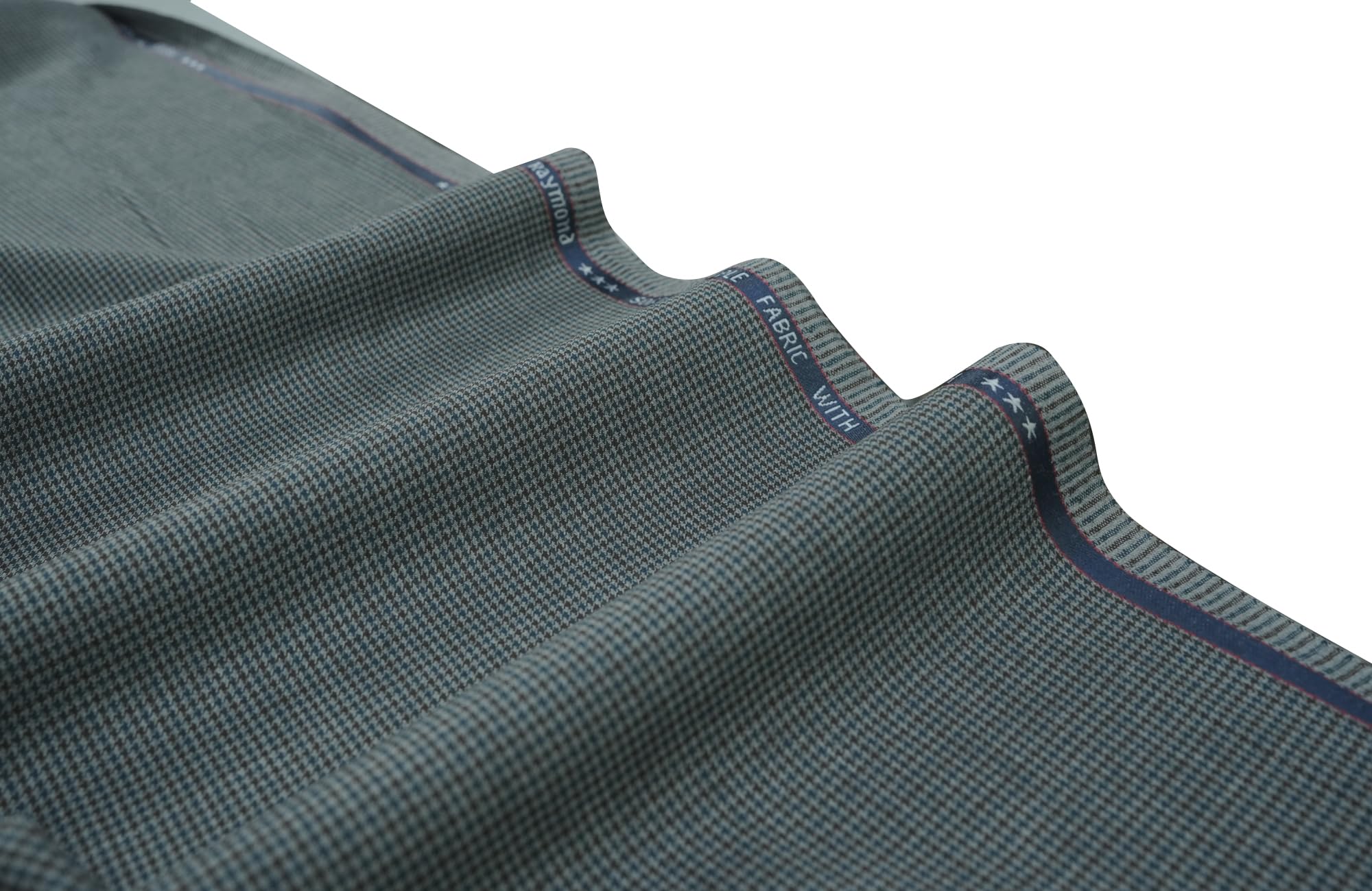 Raimand Onesto Houndstooth Pattern Suiting Fabric, Blue and brown, Soft and Supple, for Double Breasted Suit(3 metres) or Jacket(2 metres)-picture-22