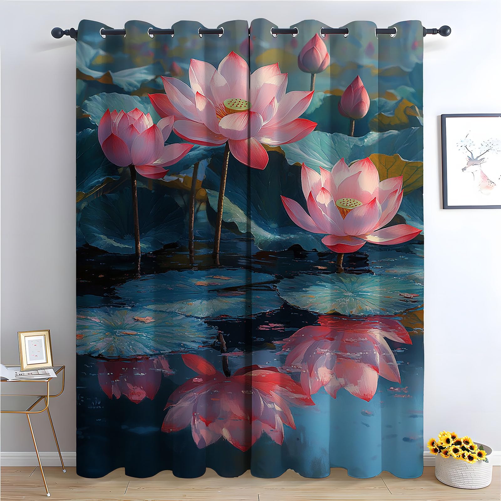 Rideaux paysage forêt d'automne pour masquer le visuel et embellir la chambre