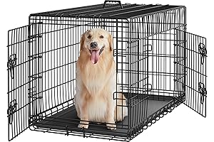 Yaheetech - 42-Inch Secure and Expandable Dog Kennel: The Ultimate Haven for Your Canine Companion!