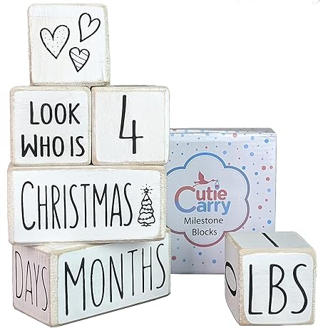 Cutie Carry Milestone Blocks for Baby Girl
