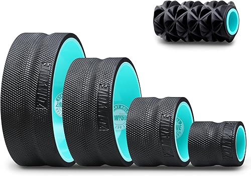 Paquete de 5 rodillos Zomyove - Rueda trasera para masaje de tejido profundo, rodillo de masaje de pies XR para masaje específico para fascitis