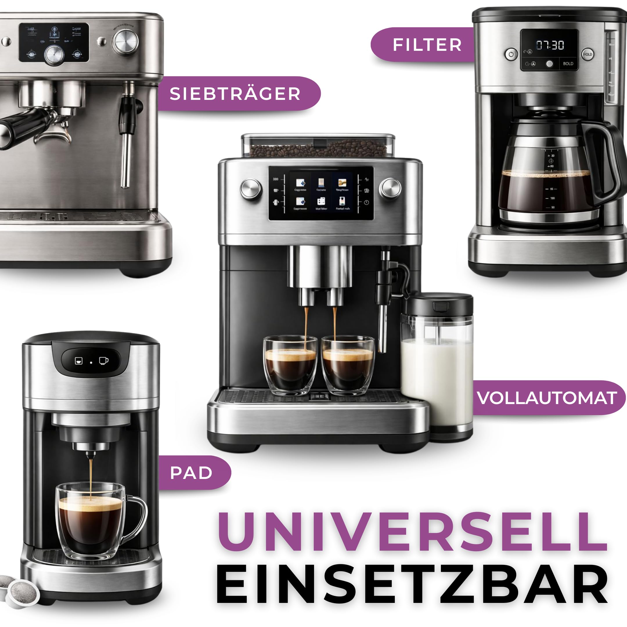 Pastillas descalcificadoras para máquinas de café, fabricadas en Alemania, para cafeteras automáticas Jura, Siemens, Delonghi, Krups, Melitta, etc. | Limpieza y descalcificación (120