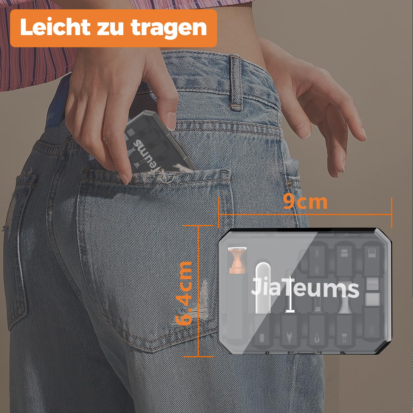 Ladeport Reinigungswerkzeuge für iPhone, JiaTeums Reinigungskits für Airpod, Handy, Reparatursätze für Laptop PC USB C Typ C Ladesteck und Lightning Datenkabel-Schwarz