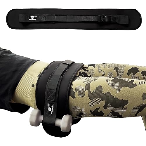 Hip Thrust Belt, Fully Upgraded Hip Thrust Belt for Dumbbells, More Comfortable Hip Thrust Belt, Home Gym Hip Thrust Belt with Wider and Longer Anti-Slip Pads.