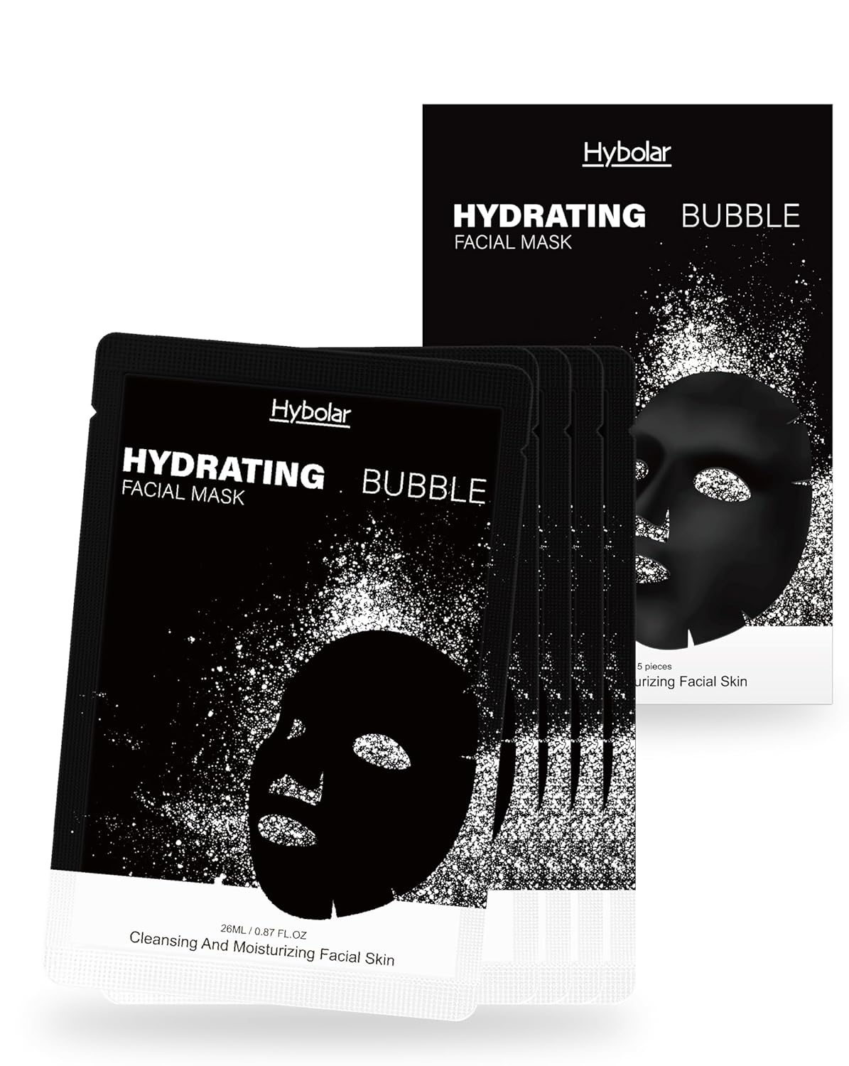 Bubble Face Masks 10 Pack Hydrating & Cleansing for Pores and Blackheads, Suitable for All Skin Types